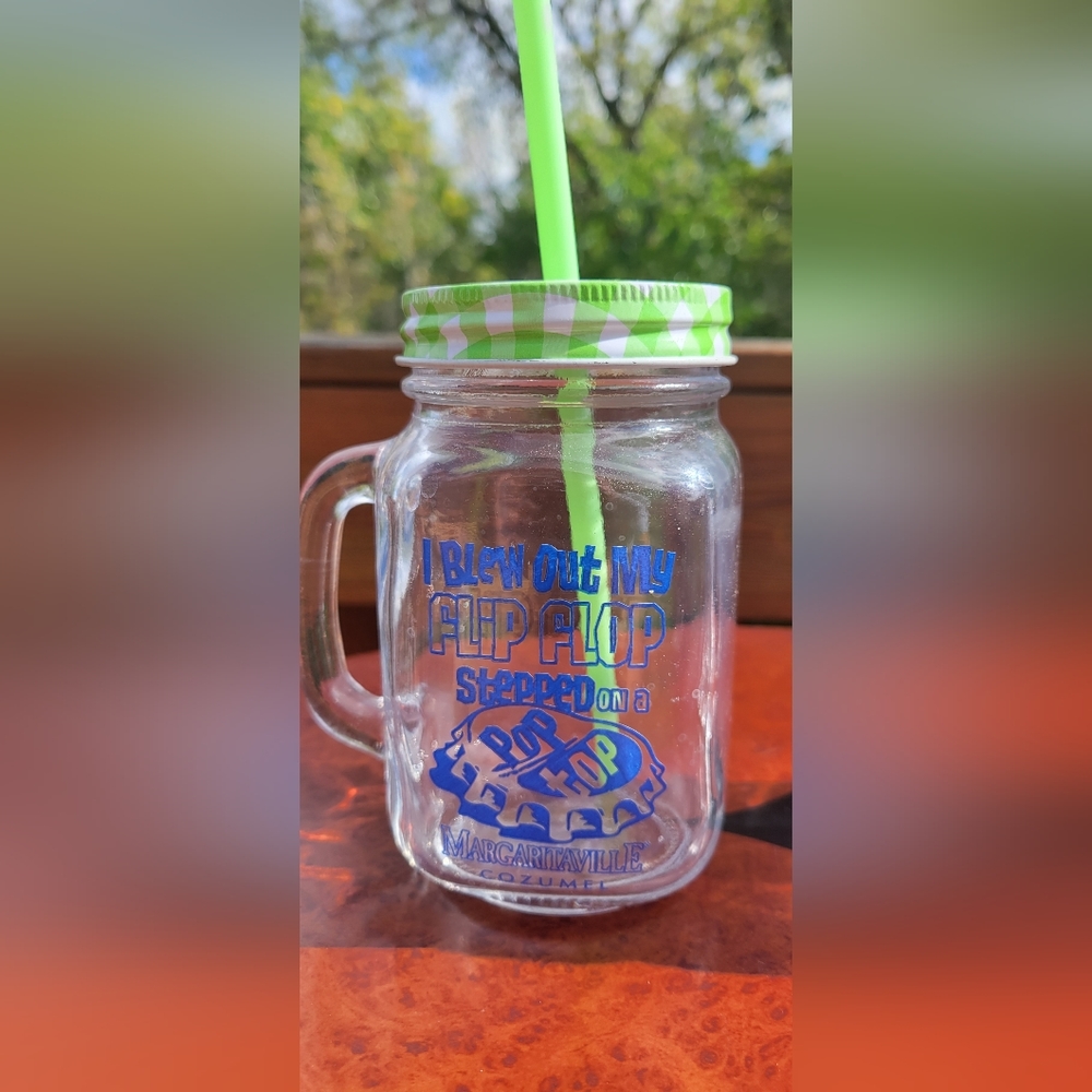 Margaritaville Cozumel Mason jar glass set - Picture 3 of 7
